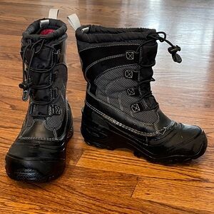 The North Face kids size 3 Black Winter Boots